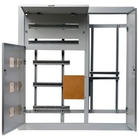 Этажный щит DEKraft ЩЭ-6 мод., IP31, встраиваемый, сталь, серая дверь