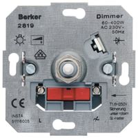 Механизм поворотного светорегулятора Berker Коллекции Berker, 400 Вт