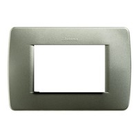 Рамка 4 модуля BTicino LIVING LIGHT, зеленый металлик