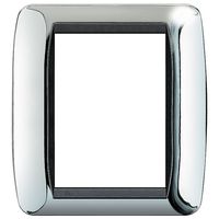 Рамка 3+3 модуля BTicino LIVING LIGHT, светлый хром