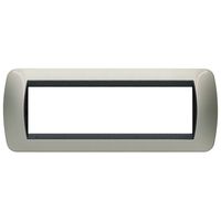 Рамка 7 модулей BTicino LIVING LIGHT, светлый титан