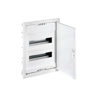 Распределительный шкаф Legrand Nedbox 48 мод., IP40, встраиваемый, пластик, бежевая дверь, с клеммами