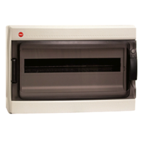 Распределительный шкаф DKC RAMbase, 18 мод., IP65, навесной, пластик, дверь, с клеммами