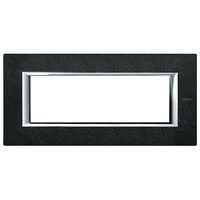 Рамка 6 модулей BTicino AXOLUTE, горизонтальная, ардезия