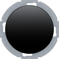 Светорегулятор-переключатель поворотный Berker R.CLASSIC, 420 Вт, черный блестящий