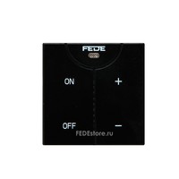 Светорегулятор клавишный FEDE Коллекции FEDE, 600 Вт, черный