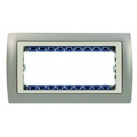 Рамка 8 узких модулей Simon SIMON 82, алюминий