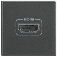 Розетка HDMI BTicino AXOLUTE, антрацит