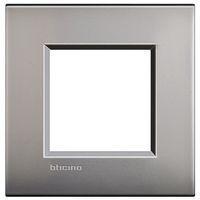 Рамка 1 пост BTicino LIVING LIGHT, матовый никель