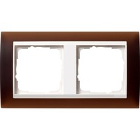 Рамка 2 поста Gira EVENT, полупрозрачный коричневый
