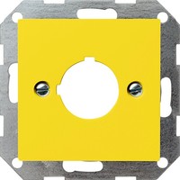 Накладка на мультимедийную розетку Gira SYSTEM 55, желтый