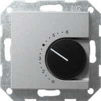 Термостат комнатный Gira SYSTEM 55, алюминий
