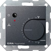 Термостат комнатный Gira SYSTEM 55, антрацит
