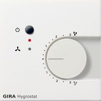 Термостат комнатный Gira F100, белый глянцевый