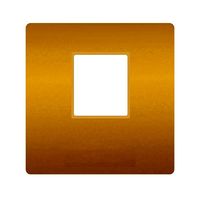 Накладка на мультимедийную розетку FEDE, bright gold/бежевый