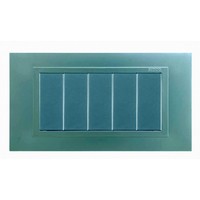 Рамка 8 узких модулей Simon SIMON 82, алюминий