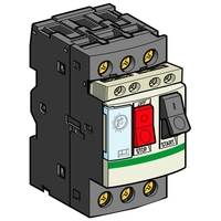 Силовой автомат для защиты двигателя Schneider Electric TeSys GV2 0.25А 3P, термомагнитный расцепитель