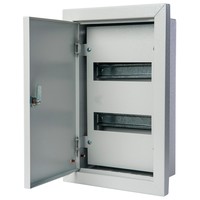 Распределительный шкаф DEKraft ЩРВ 18 мод., IP31, встраиваемый, сталь, серая дверь