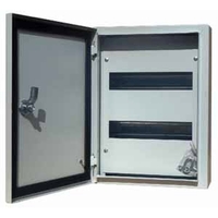 Распределительный шкаф DEKraft ЩРН, 24 мод., IP54, навесной, сталь, серая дверь