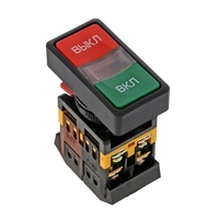 Кнопка EKF PROxima 22 мм, IP54, Красный