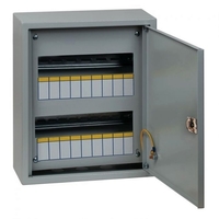 Распределительный шкаф EKF PROxima, 18 мод., IP31, навесной, металл, дверь