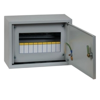 Распределительный шкаф EKF PROxima, 9 мод., IP31, навесной, металл, дверь