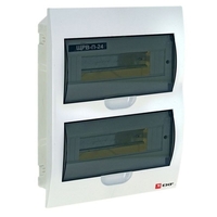 Распределительный шкаф EKF PROxima 24 мод., IP41, встраиваемый, пластик, белая дверь
