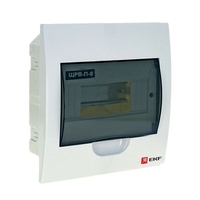 Распределительный шкаф EKF PROxima 8 мод., IP41, встраиваемый, пластик, белая дверь