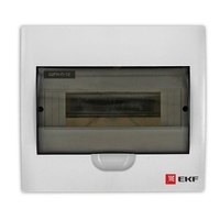 Распределительный шкаф EKF PROxima, 12 мод., IP41, навесной, пластик, белая дверь