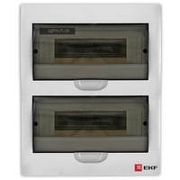 Распределительный шкаф EKF PROxima, 36 мод., IP41, навесной, пластик, белая дверь