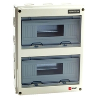 Распределительный шкаф EKF PROxima, 24 мод., IP65, навесной, пластик, белая дверь