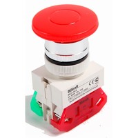Выключатель кнопочный DEKraft ВК-22 22 мм, 220В, IP54, Красный