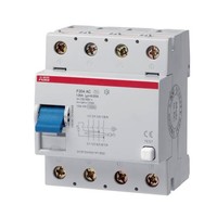 УЗО ABB F200AC 4P 125А, 100 мА ( AC ), F204 AC-125//0,1