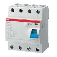 УЗО ABB F200A S 4P 63А, 100 мА ( A ), F204 A S-63//0,1