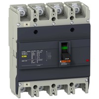 Силовой автомат Schneider Electric Easypact EZC 250, TM-D, 25кА, 4P, 225А