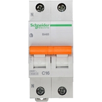 Автоматический выключатель Schneider Electric Домовой 1P+N 16А (C) 4.5кА