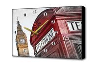 Настенные часы Красная будка II Timebox Toplight 37х60х4см TL-C5010