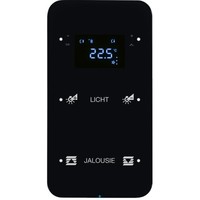 Touch sensor, 2-канальный, стекло, with thermostat, черный, с конфигуратором, R.1