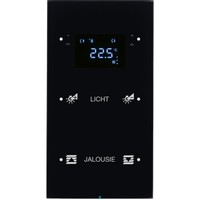 Touch sensor, 2-канальный, стекло, with thermostat, черный, с конфигуратором, R.3
