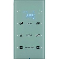 Touch sensor, 3-канальный, стекло, with thermostat, полярн.белый, с конфигуратором, R.3