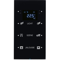 Touch sensor, 3-канальный, стекло, with thermostat, черный, с конфигуратором, R.3