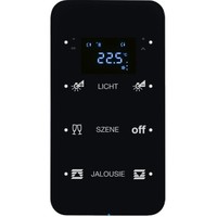 Touch sensor, 3-канальный, стекло, with thermostat, черный, с конфигуратором, R.1