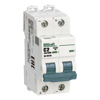 Автоматический выключатель DEKraft ВА-105 2P 2А (C) 10кА
