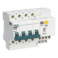Дифавтомат DEKraft ДИФ-101 3P 10А (D) 4.5кА 100мА (AC)