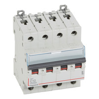 Автоматический выключатель Legrand DX³ 4P 10А (C) 16кА