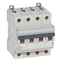 Автоматический выключатель Legrand DX³ 4P 10А (D) 25кА