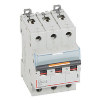 Автоматический выключатель Legrand DX³ 3P 2.5А (MA) 25кА