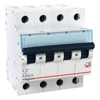 Автоматический выключатель Legrand TX³ 4P 10А (C) 10кА