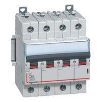 Автоматический выключатель Legrand DX³ 4P 63А (C) 6кА