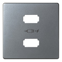Накладка на розетку USB Simon SIMON 82 DETAIL, алюминий